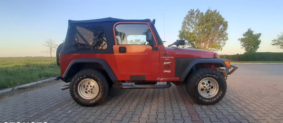 Jeep Wrangler cena 52000 przebieg: 220000, rok produkcji 1998 z Gniezno małe 211